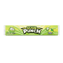 Load image into Gallery viewer, Sour Punch Chewy Candy Straws, Sour Apple, 2oz (Pack of 24)