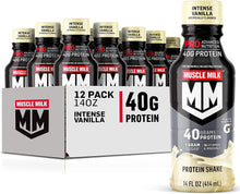 Load image into Gallery viewer, Muscle Milk PRO Series 40g Protein Shake, Intense Vanilla, 14oz (Pack of 12)