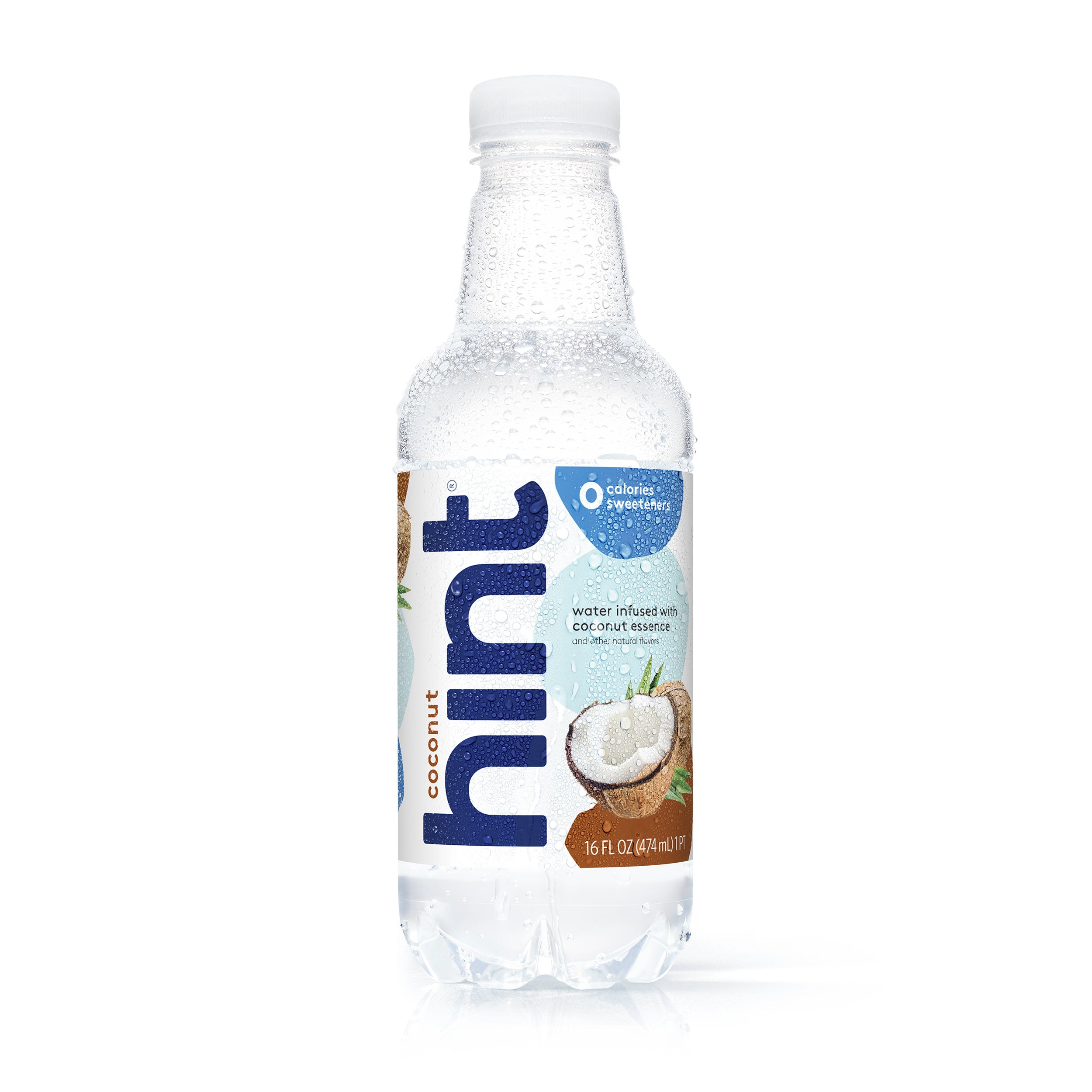 Hint Water, Coconut, 16oz (12 Pack) Oasis Snacks