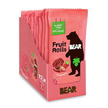 Load image into Gallery viewer, BEAR Real Fruit Snack Rolls, Strawberry, 0.7oz (Pack of 12)