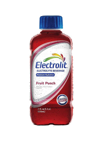 Electrolit Electrolyte Hydration Beverage, Fruit Punch, 21oz (Pack of 12) - Oasis Snacks