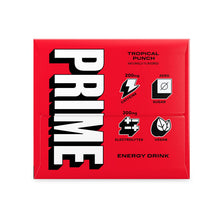 Load image into Gallery viewer, PRIME Energy Drink, Tropical Punch, 12oz (Pack of 12)