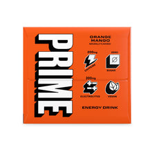 Load image into Gallery viewer, PRIME Energy Drink, Orange Mango, 12oz (Pack of 12)