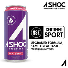 Load image into Gallery viewer, A SHOC Energy Drink, Acai Berry, 16 oz (Pack of 12)