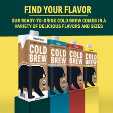 Load image into Gallery viewer, Wandering Bear Cold Brew Coffee, Straight Black, 32oz - Multi-Pack