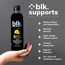 Load image into Gallery viewer, blk. Natural Mineral Alkaline Water, Dirty Lemonade, 16.9oz (Pack of 12)