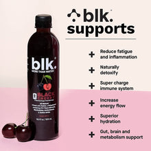 Load image into Gallery viewer, blk. Natural Mineral Alkaline Water, Black Cherry, 16.9oz (Pack of 12)