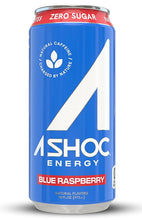 Load image into Gallery viewer, A SHOC Energy Drink, Blue Raspberry, 16oz (Pack of 12)