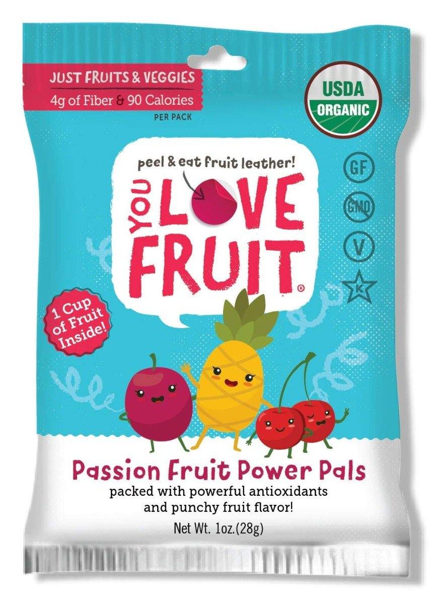 You Love Fruit Premium Fruit Leather Snacks, PassionFruit Power