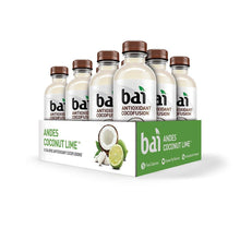 Load image into Gallery viewer, Bai Coconut Flavored Water, Andes Coconut Lime, Antioxidant Infused Drinks, 18 fl oz (Pack of 12) - Oasis Snacks