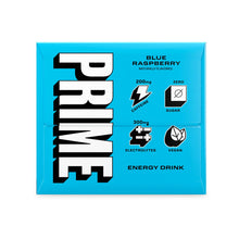 Load image into Gallery viewer, PRIME Energy Drink, Blue Raspberry, 12oz (Pack of 12)