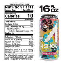 Load image into Gallery viewer, A SHOC Energy Drink, Tropical Punch, 16oz (Pack of 12)