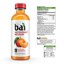 Load image into Gallery viewer, Bai Flavored Water, Costa Rica Clementine, Antioxidant Infused Drinks, 18 fl oz (Pack of 12) - Oasis Snacks