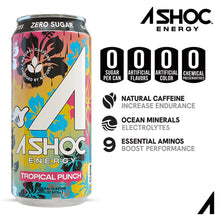 Load image into Gallery viewer, A SHOC Energy Drink, Tropical Punch, 16oz (Pack of 12)