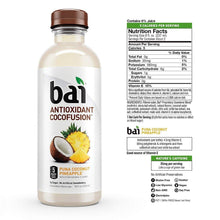 Load image into Gallery viewer, Bai Coconut Flavored Water, Puna Coconut Pineapple, Antioxidant Infused Drinks, 18 fl oz (Pack of 12) - Oasis Snacks