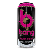 Load image into Gallery viewer, BANG Energy Drink, Power Punch, 16oz Cans (Pack of 12) - Oasis Snacks