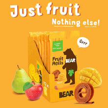 Load image into Gallery viewer, BEAR Real Fruit Snack Rolls, Mango, 0.7oz (Pack of 12)