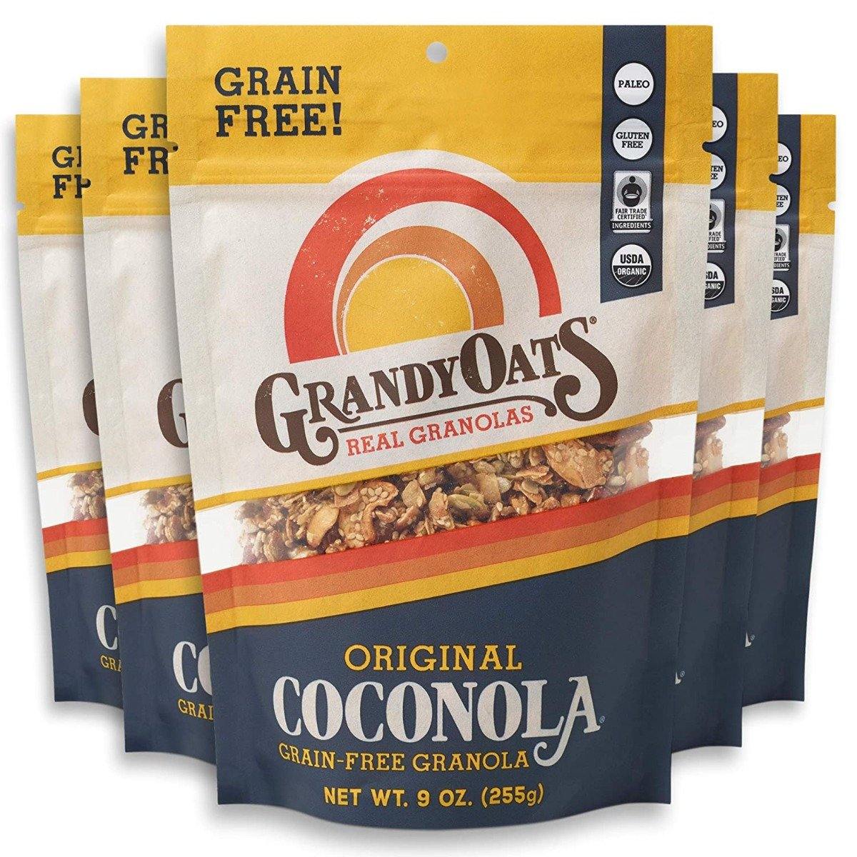 GrandyOats Granola, Original Coconola, 9oz (Pack of 6) – Oasis Snacks