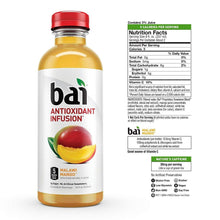 Load image into Gallery viewer, Bai Flavored Water, Malawi Mango, Antioxidant Infused Drinks, 18 fl oz (Pack of 12) - Oasis Snacks
