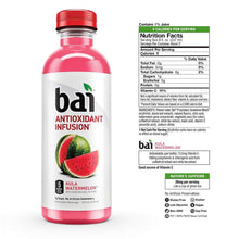 Load image into Gallery viewer, Bai Flavored Water, Kula Watermelon, Antioxidant Infused Drinks, 18 fl oz (Pack of 12) - Oasis Snacks