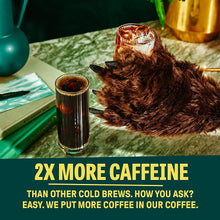 Load image into Gallery viewer, Wandering Bear Cold Brew Coffee, Straight Black, 32oz - Multi-Pack