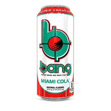 Load image into Gallery viewer, BANG Energy Drink, Miami Cola, 16oz Cans (Pack of 12) - Oasis Snacks