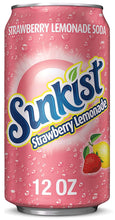 Load image into Gallery viewer, Sunkist Soda, Strawberry Lemonade, 12oz - Multi-Pack