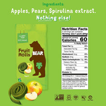 Load image into Gallery viewer, BEAR Real Fruit Snack Rolls, Apple, 0.7oz (Pack of 12)