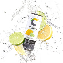 Load image into Gallery viewer, CELSIUS Sparkling Energy Drink, Lemon Lime, 12oz (Pack of 12)