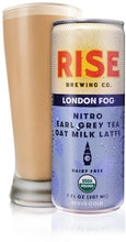 Load image into Gallery viewer, RISE Brewing Co. London Fog Earl Grey Tea Oat Milk Nitro Latte, 7 fl. oz. Cans (Pack of 12) - Oasis Snacks