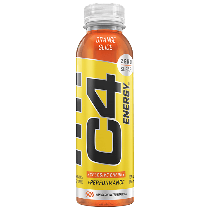 C4 Energy Carbonated Zero Sugar Energy Drink, Pre Workout Drink + Beta  Alanine, Orange Slice, 16 Fl Oz (Pack of 12)