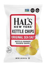 Load image into Gallery viewer, Hal's New York Kettle Cooked Gluten Free Potato Chips, Sea Salt, 2 oz (Pack of 24) - Oasis Snacks