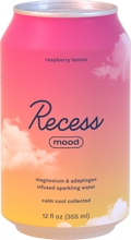 Load image into Gallery viewer, Recess Mood Magnesium & Adaptogen Drink, Raspberry Lemon, 12oz (Pack of 12)