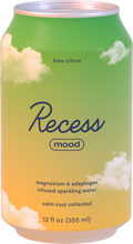 Load image into Gallery viewer, Recess Mood Magnesium & Adaptogen Drink, Lime Citrus, 12oz (Pack of 12)