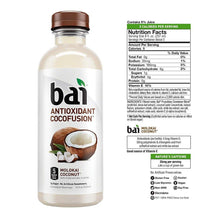 Load image into Gallery viewer, Bai Coconut Flavored Water, Molokai Coconut, Antioxidant Infused Drinks, 18 fl oz (Pack of 12) - Oasis Snacks