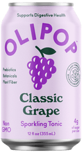 Load image into Gallery viewer, Olipop Sparkling Tonic Prebiotic Drink, Classic Grape, 12oz (Pack of 12) - Oasis Snacks