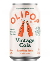 Load image into Gallery viewer, Olipop Sparkling Tonic Prebiotic Drink, Vintage Cola, 12oz (Pack of 12) - Oasis Snacks