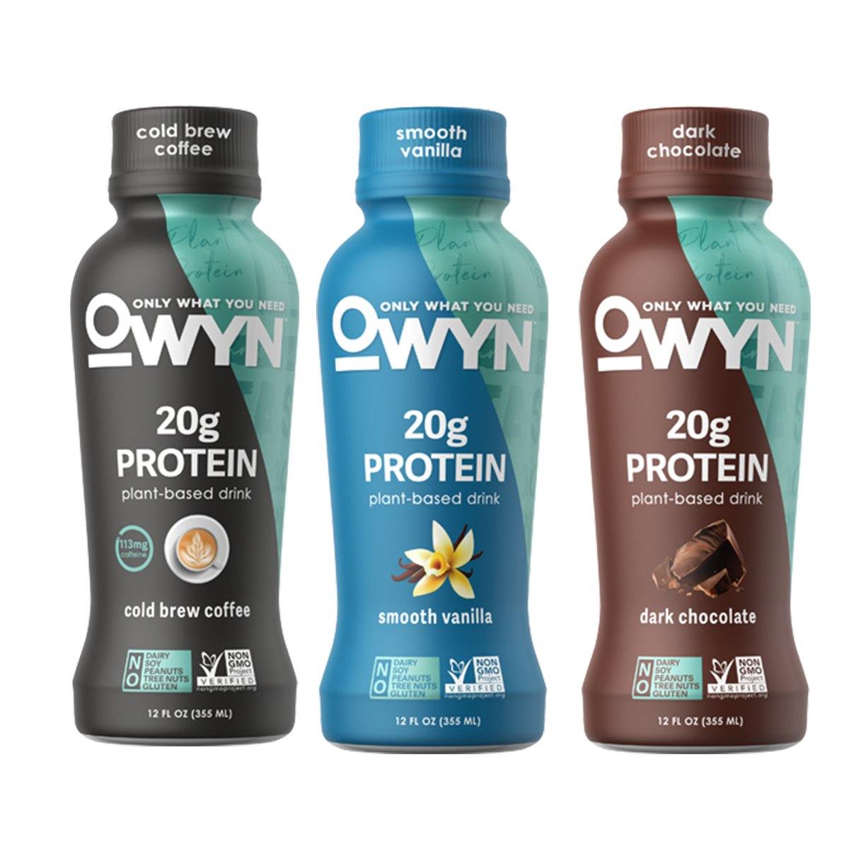 Only What You Need Protein Drink, Dark Chocolate, 12 (12 fl oz.) Bottles