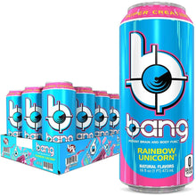 Load image into Gallery viewer, BANG Energy Drink, Rainbow Unicorn, 16oz Cans (Pack of 12) - Oasis Snacks