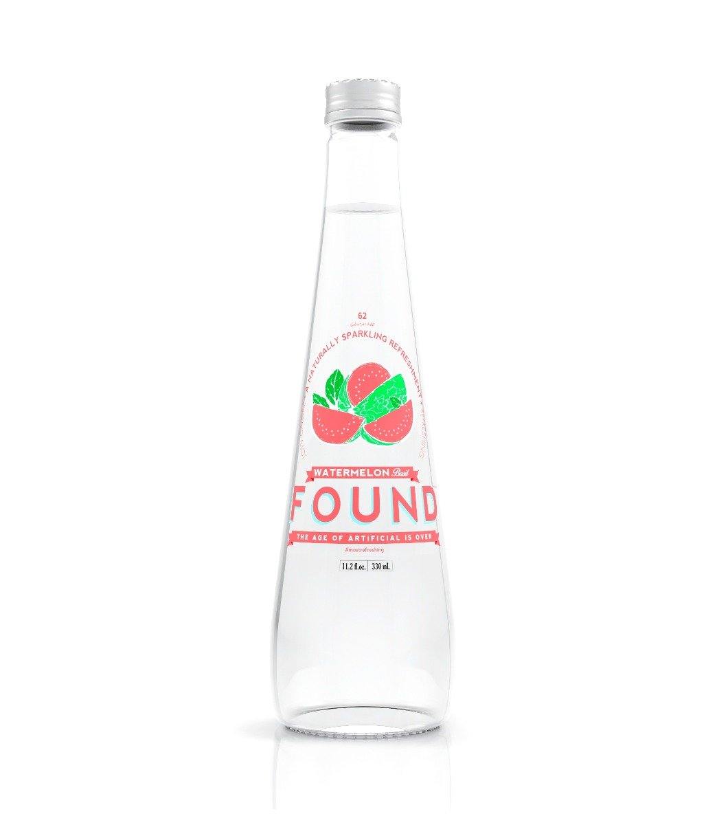 Found Infused Sparkling Water Watermelon Basil 11.2 oz Pack