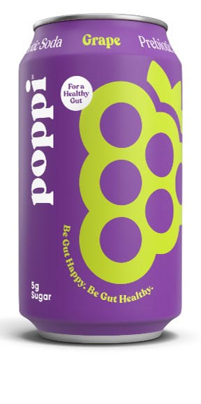 Introducting Poppi Grape Soda. A New Flavor in the Poppi Lineup