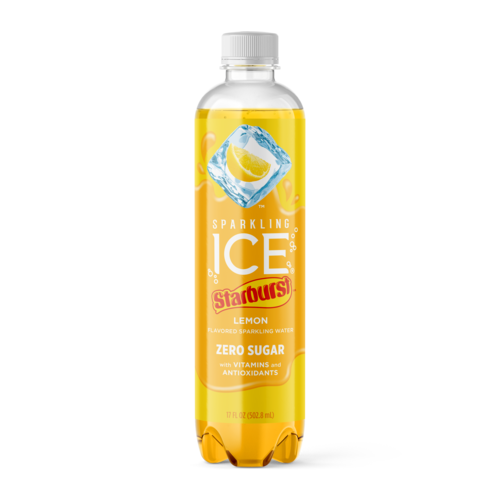 Sparkling ICE Flavored Sparkling Water, Starburst Lemon, 17oz (Pack of 12)