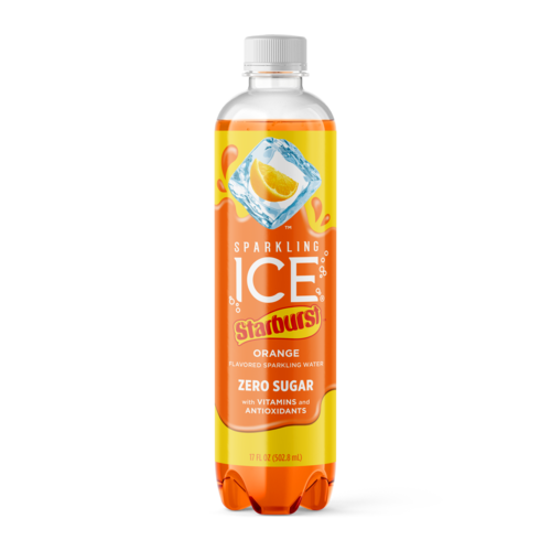 Sparkling ICE Flavored Sparkling Water, Starburst Orange, 17oz (Pack of 12)