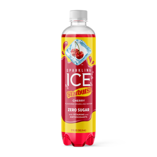 Sparkling ICE Flavored Sparkling Water, Starburst Cherry, 17oz (Pack of 12)