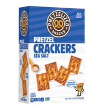 Load image into Gallery viewer, PRETZELIZED Pretzel Crackers, Sea Salt Flavored, 6.5oz Box - Multi-Pack
