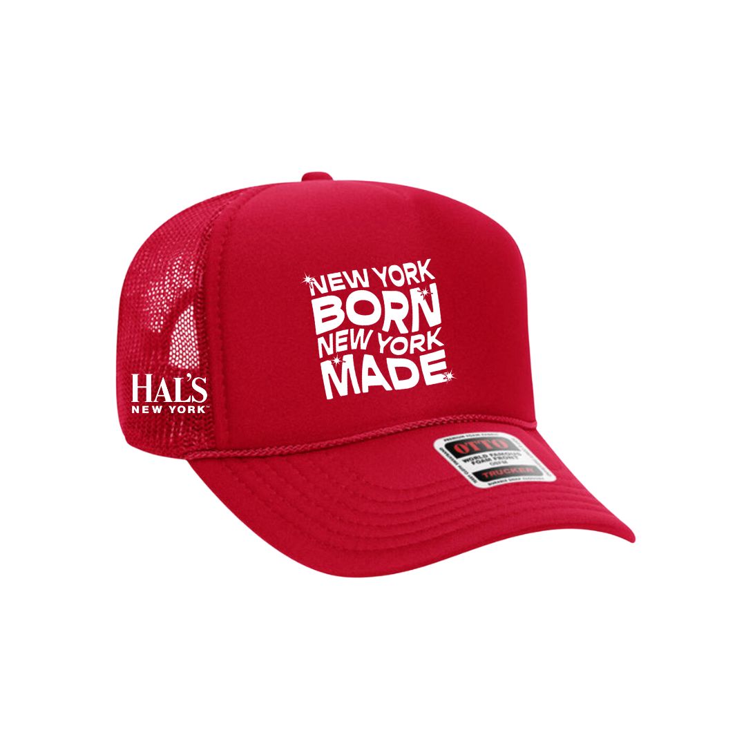 Hal's New York Hat - New York Born, New York Made - Red – Oasis Snacks