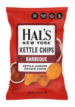 Load image into Gallery viewer, Hal's New York Kettle Cooked Potato Chips, BBQ, 1 oz Single Serve Bags (Pack of 60)
