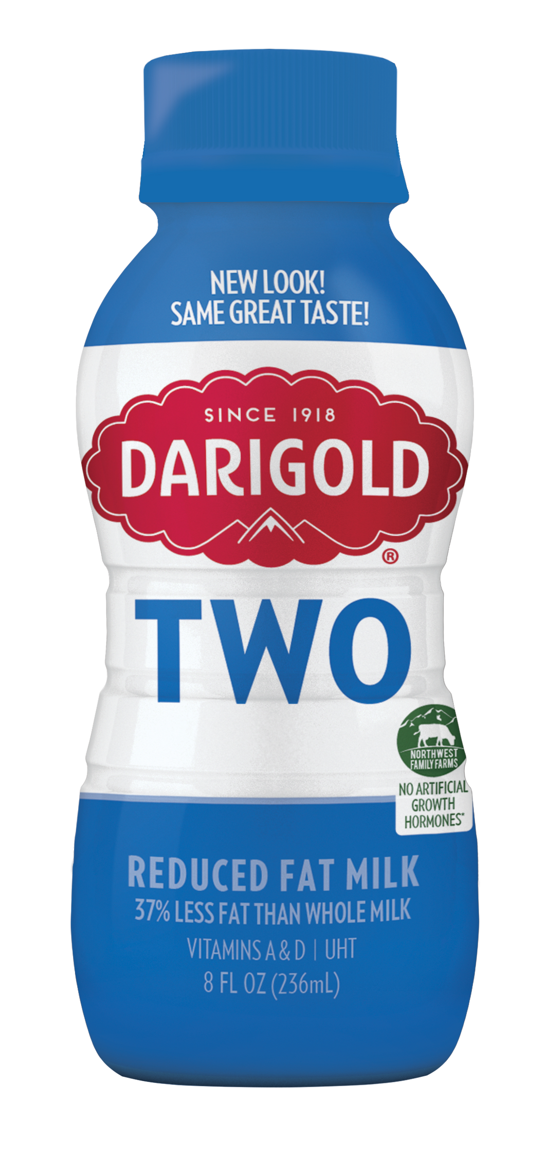 Darigold Reduced Fat 2% Milk, 8oz (Pack of 18)
