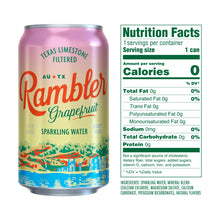 Load image into Gallery viewer, Rambler Sparkling Water, Grapefruit, 12oz (Pack of 8)
