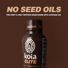 Load image into Gallery viewer, Koia ELITE Plant Based 32g Protein Shake, Chocolate, 12oz (Pack of 12)
